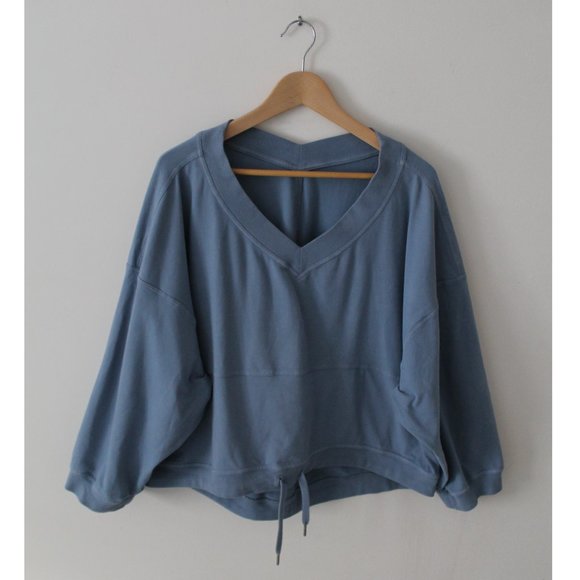 Lululemon Dare the Day Pullover / M/L / Washed Tempest Blue Oversized Sweater - Picture 5 of 11